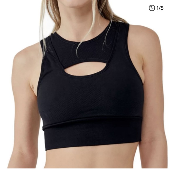 FP Movement by Free People Other - FP Movement Black Every Single Time Cutout Bra